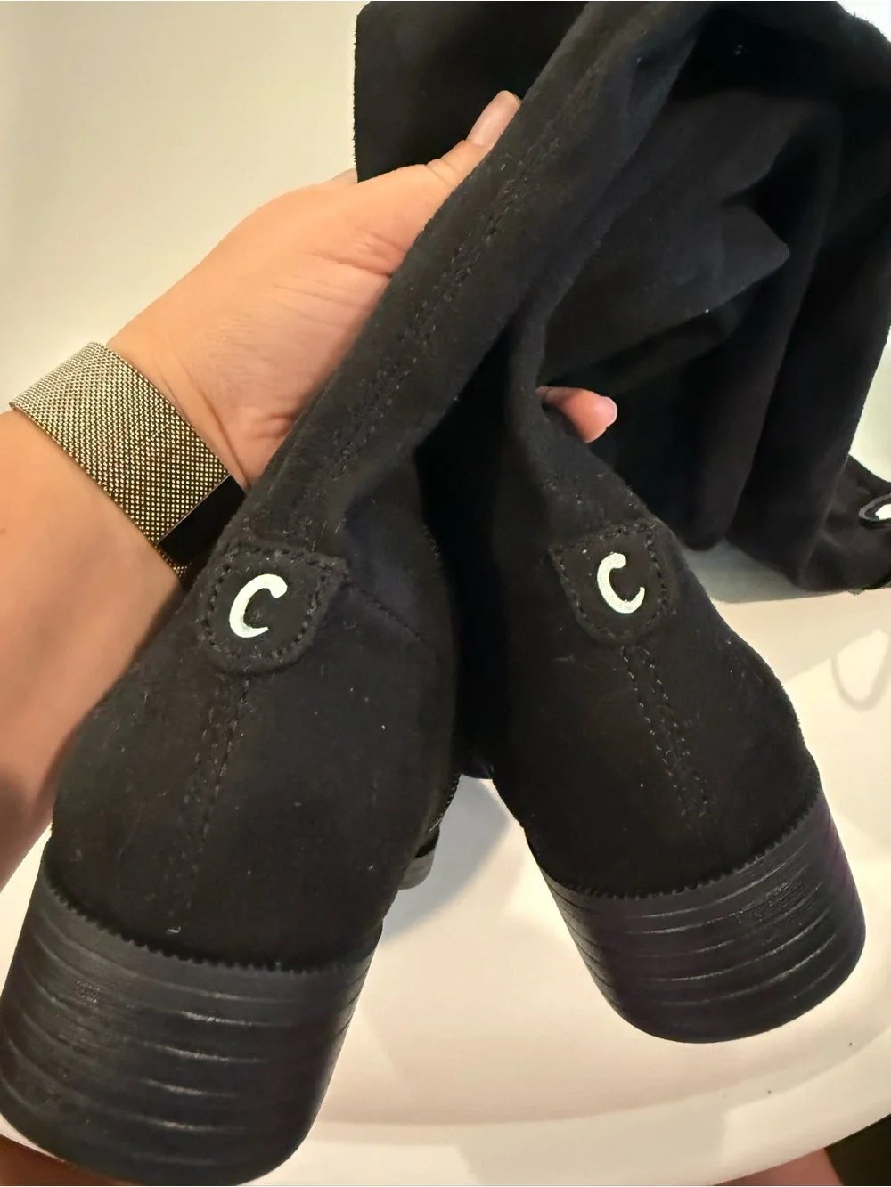 ☀️🌊 Circus by Sam Edelman Peyton Tall black suede boots NWT